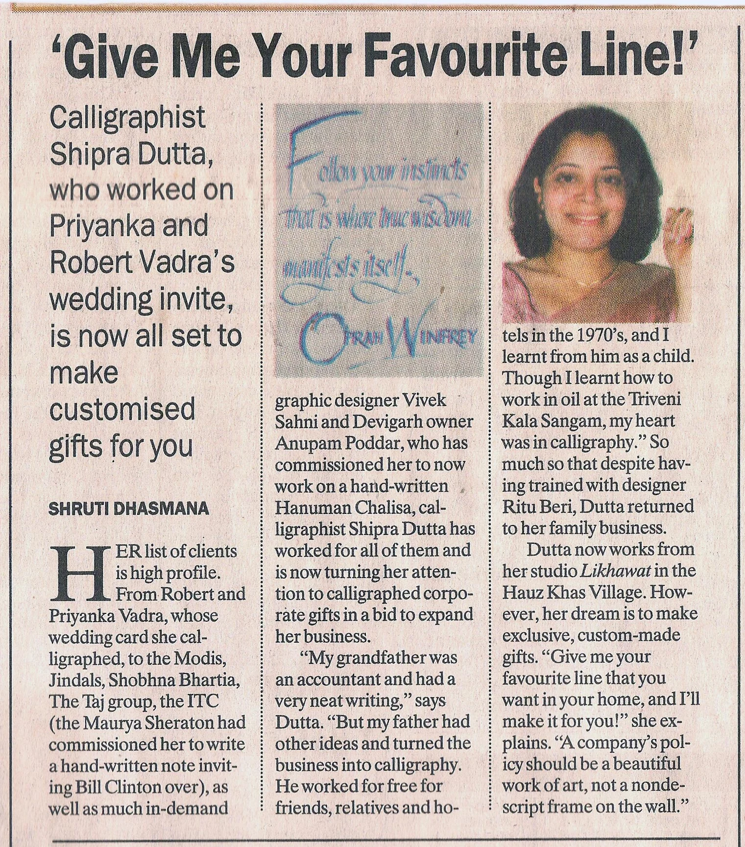 The Indian Express feature